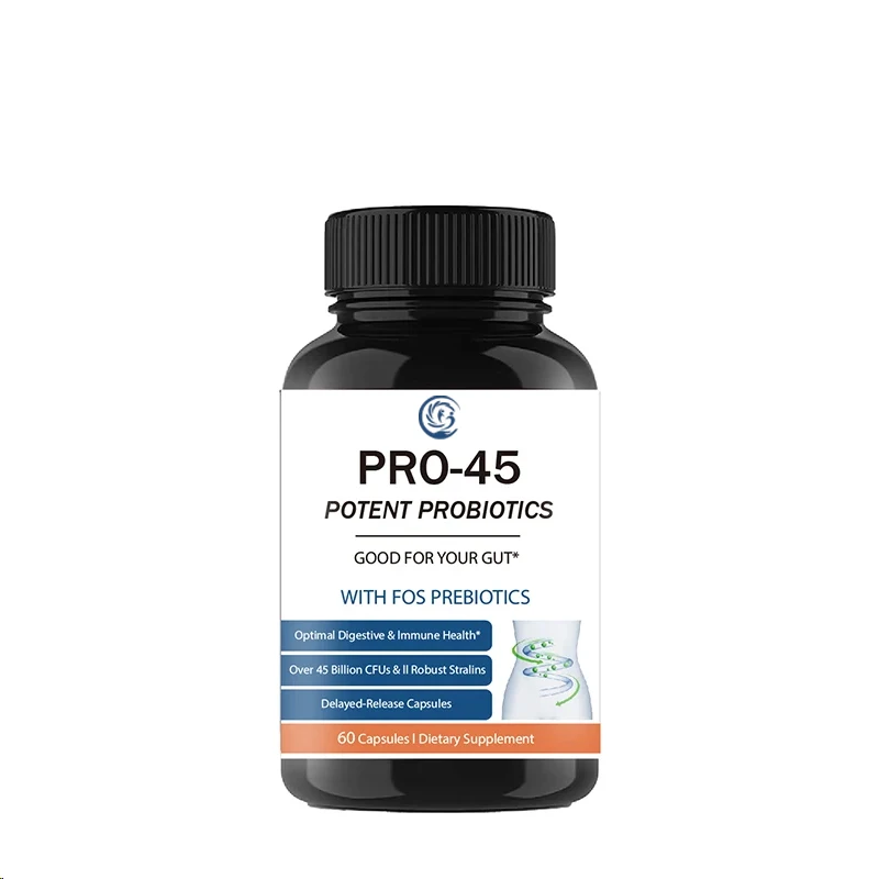 PRO45 male and female probiotics:45 billion colony units,12 strains, without dairy products-containing prebiotics and probiotics