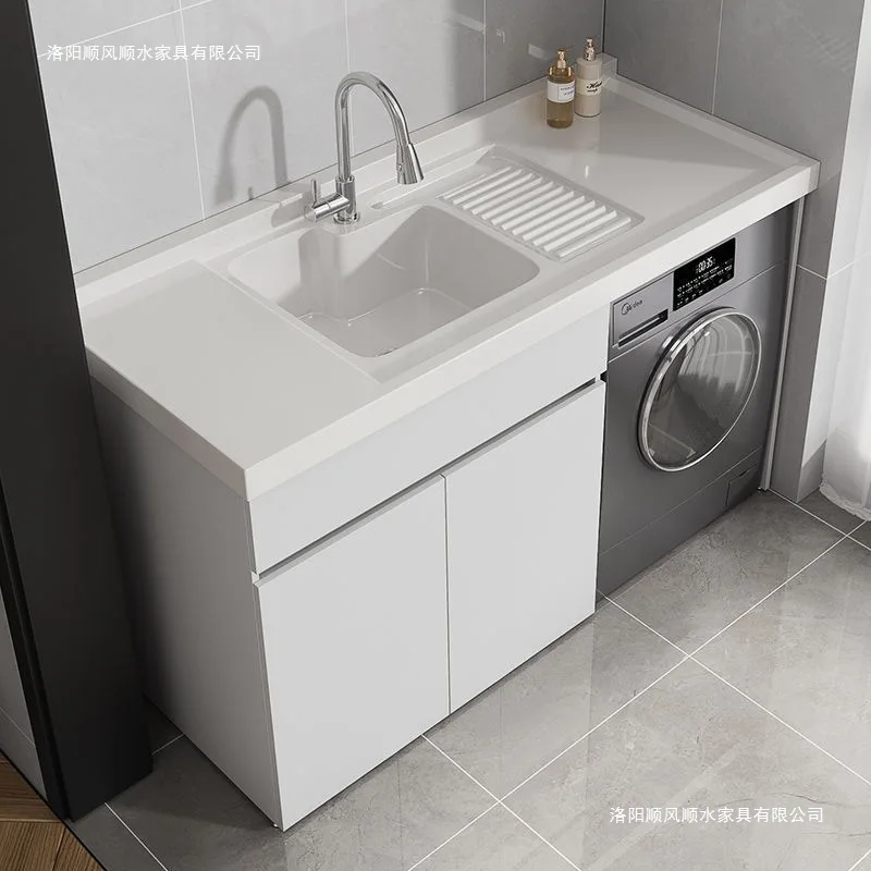 HYS honeycomb aluminum balcony laundry cabinet significant other combination balcony drum washing machine cabinet