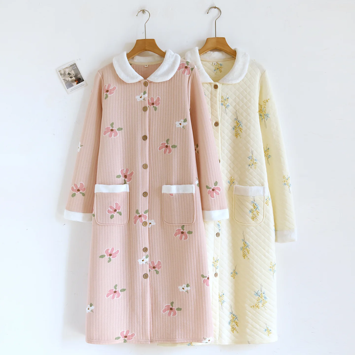 

Ночная рубашка из воздушного хлопка, женская ночная рубашка, одежда для сна, платье, осень-зима, теплое ночное платье, женская ночная рубашка, домашняя одежда