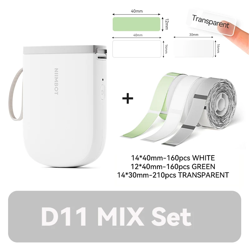 NIIMBOT D11 Nieuwe Versie Labelprinter Mini Draagbare 300 DPI Bluetooth Draadloze Label Maker Naamplaatje Keuken Sticker PrintingMaker