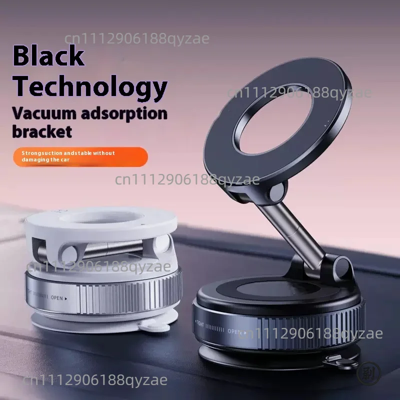 Portable Foldable Magnetic Phone Holder 360° Adjustable Vacuum Mount for Car Dashboard