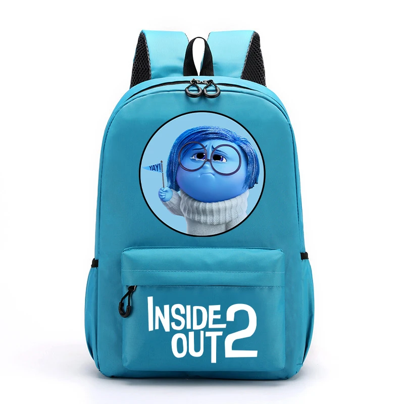 Inside Out 2 Children School Bag Kawaii Cartoon Printed Backpack Boys Girls School Supplies High Capacity Backpacks Kids Gifts