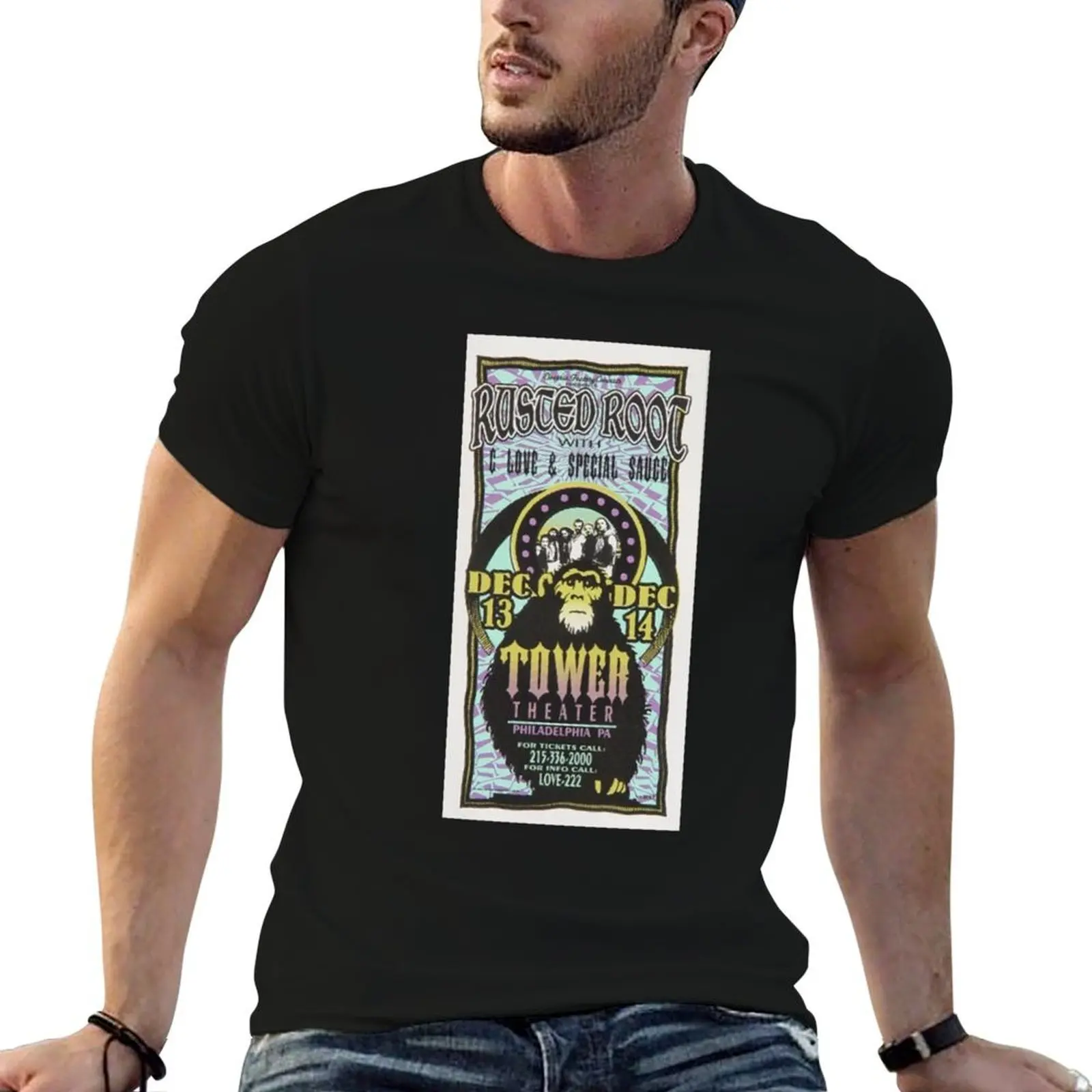 Rusted Root Handbill T-Shirt Funny t-shirt luxury designer mens t shirts