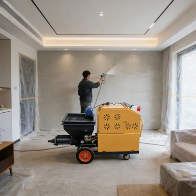 

Electric 3m3 h Wall Plastering Machine Mortar Cement Spraying Machine Dry Mix Mortar Spray Machine Cement Mortar Spray Gun