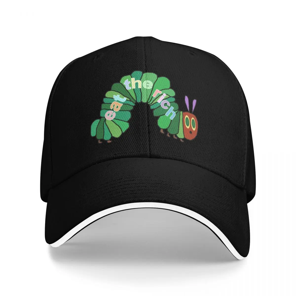 

Eat The Rich Hungry Caterpillar Classic T-Shirt Baseball Cap Beach Custom Cap For Man Women's