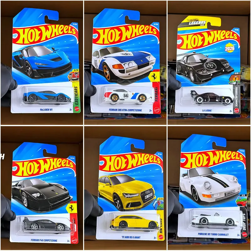 Nuevo Mattel Original Mattel 2026C Hot Wheels Cars Let's Race Diecast 1/64 juguete para niños Oracle Red Bull Racing Maserati Ferrari F40 Shamal modelo regalo de vacaciones de cumpleaños 26C