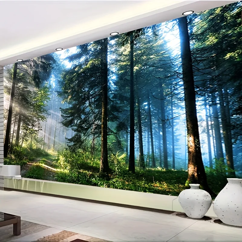 Large Forest Tapestry, Beautifully Designed Wall Hanging, Stunning Nature Backdrop Perfect for Photo Shoots & Home Decor