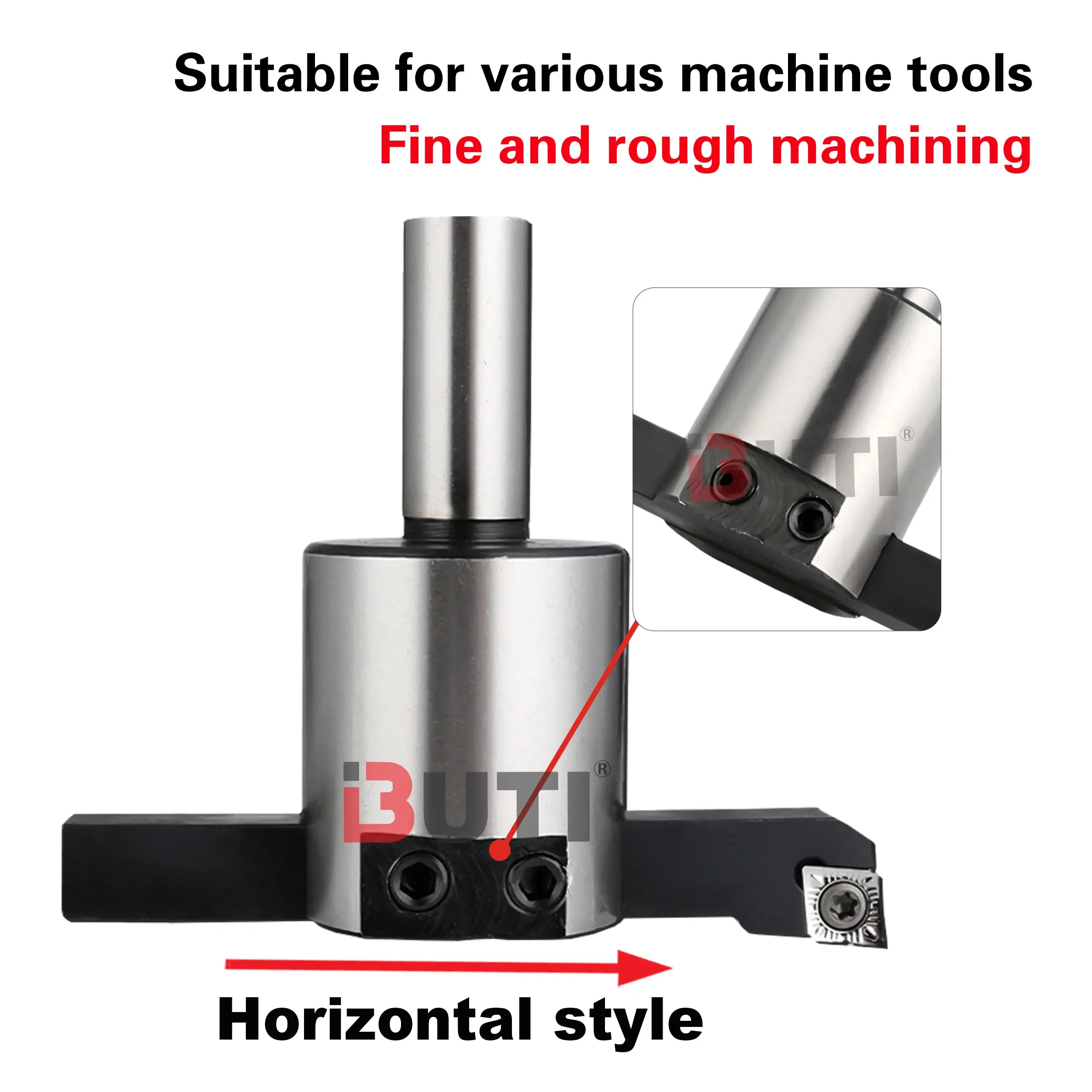 C12-40-10x10 (inclinado) C20-50-16x16 (plano) Cabezal de corte volador de tamaño ajustable Centro de mecanizado Fresa plana Hea