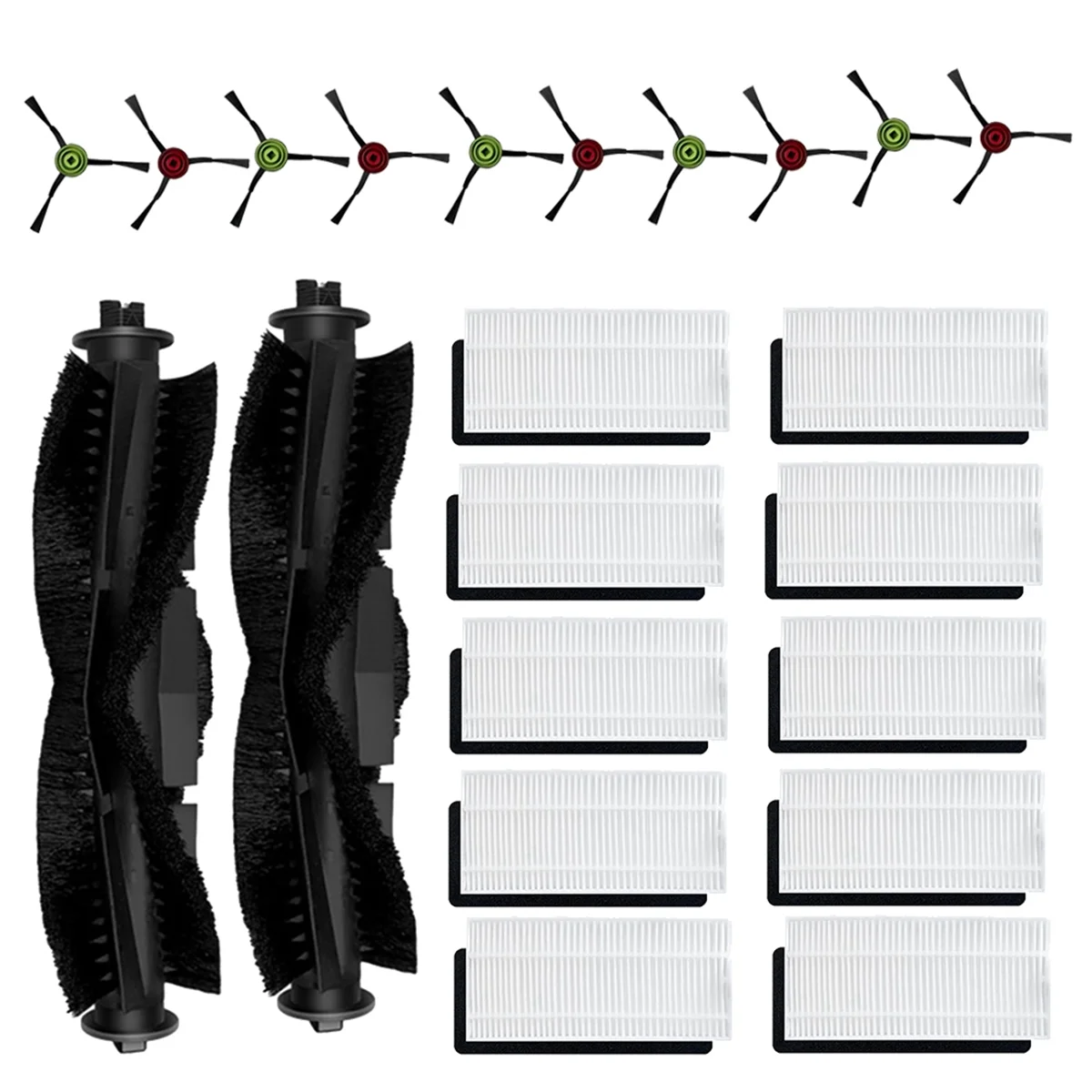 22 قطعة ل Lubluelu SG60 SL60 SL60D SL61/Honiture Q6 SE/Tikom L900 مكانس كهربائية للكنس الأنظف أجزاء استبدالM14K