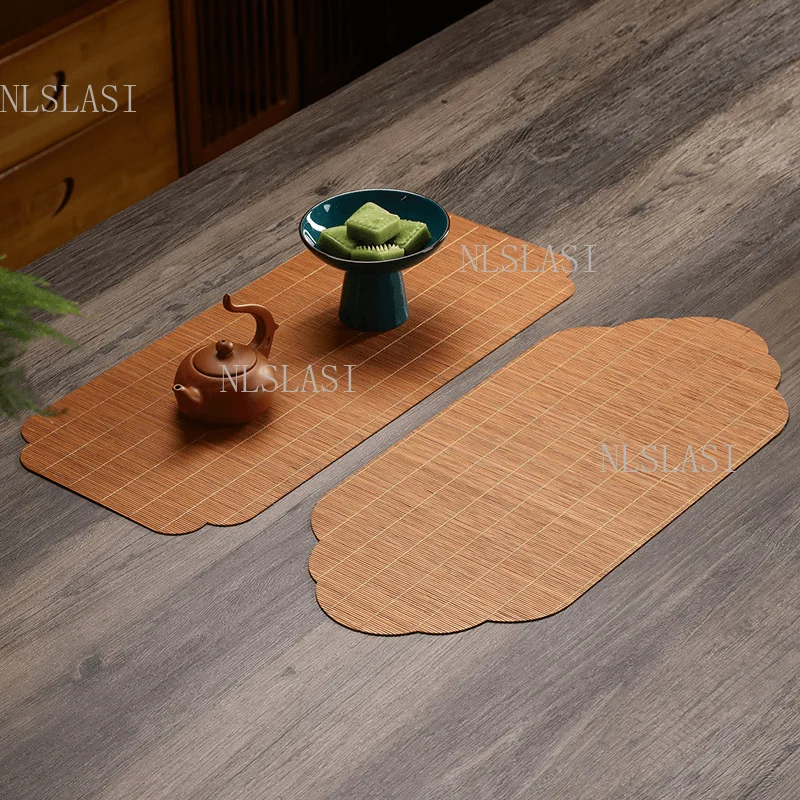 Alas Teh Bambu Anyaman Alami d - Table Runner ulasan dan harga