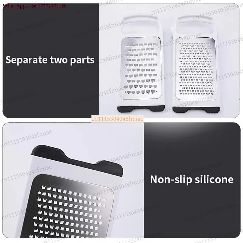 Foldable Cheese Grater Detachable Handheld 2 Sided Ginger Shredder Good Grip Cutting Board Tool Kitchen Mini Planer
