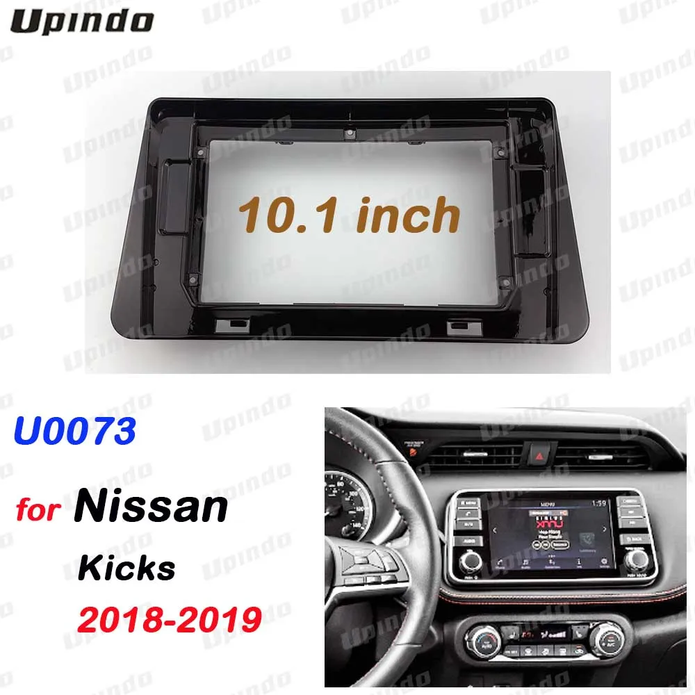 

Рамка панели Android 10,1 дюйма, 2-диночная автомобильная стереосистема для Nissan Kicks 2018-2019 с GPS DVD и комплектом приборной панели