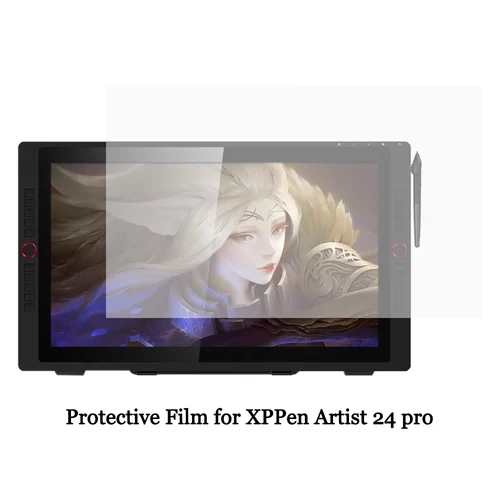Película protectora para Monitor de tableta gráfica XPPen Artist 24 Pro, Protector de pantalla con sensación de papel para tableta de dibujo gráfico