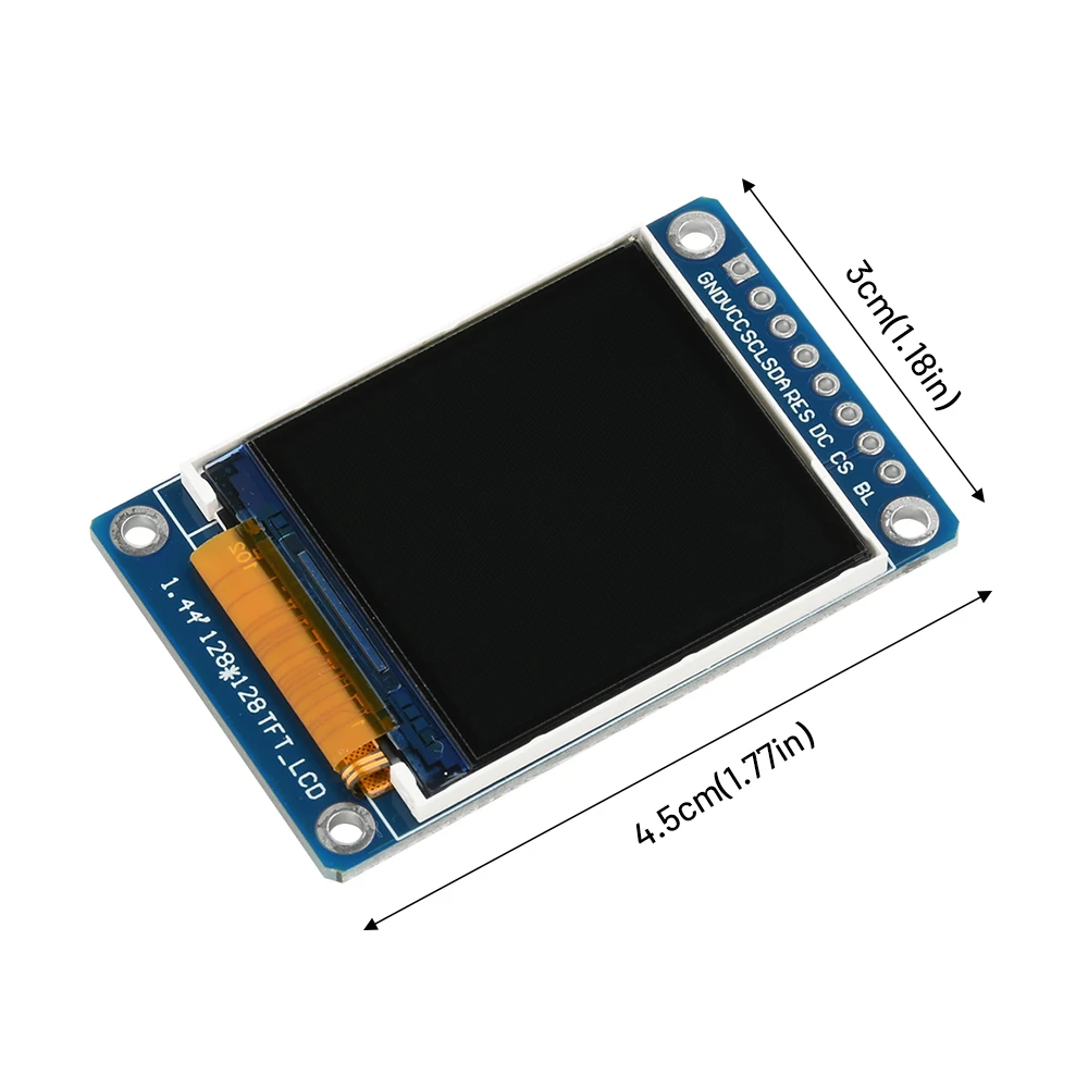1,44 Zoll 128X128 TFT LCD Vollfarb-Displaymodul SPI-Schnittstelle für DIY-Projekte – Detail 7