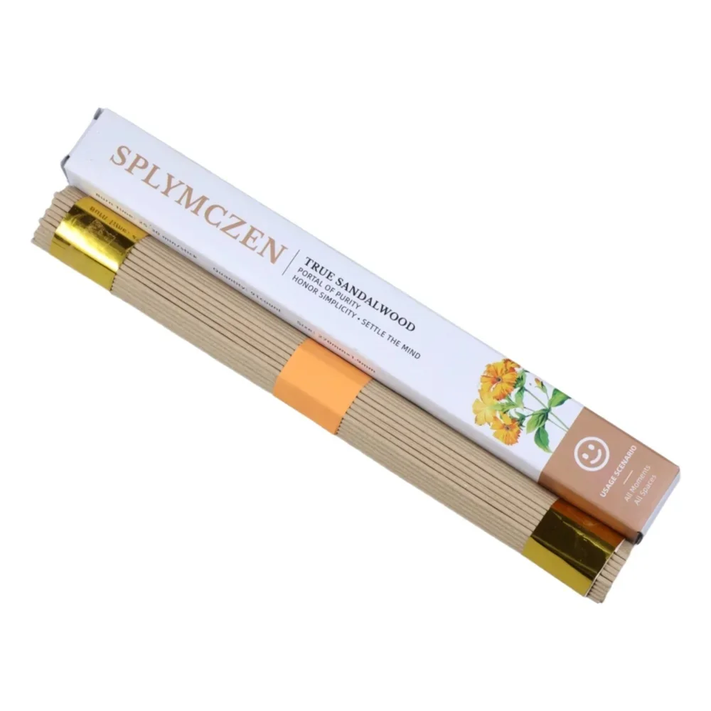 Natural Sandalwood Incense Sticks - 91 Pcs Bamboo-Free, Extra Long 270mm for Meditation, Relaxation & Deep Sleep | Calming Aroma