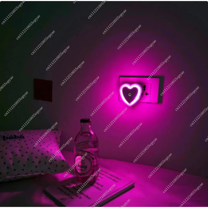 Romantic Night Light Bedroom Bedside Lamp Atmosphere Light Sleep Lamp Energy Saving Light Sensor for Couples view 5