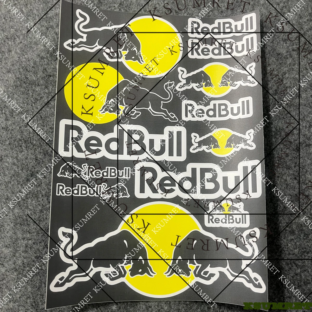 الفينيل ل ريد بول دراجة نارية ملصق مائي خزان شعار ملصقات مجموعة #4