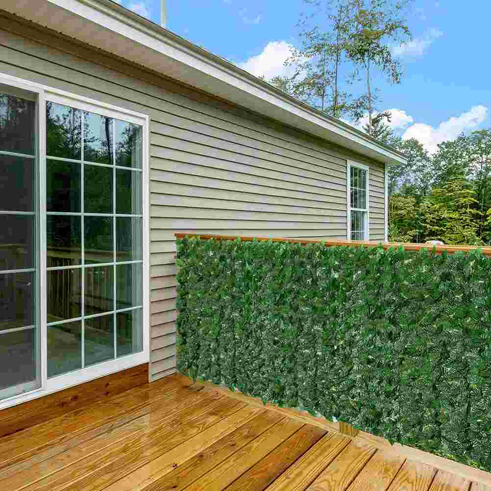 

Artificial Privacy Fence Fake Vines Leaf Grass Balcony Green Plant Wall Vivid Leaves Plants