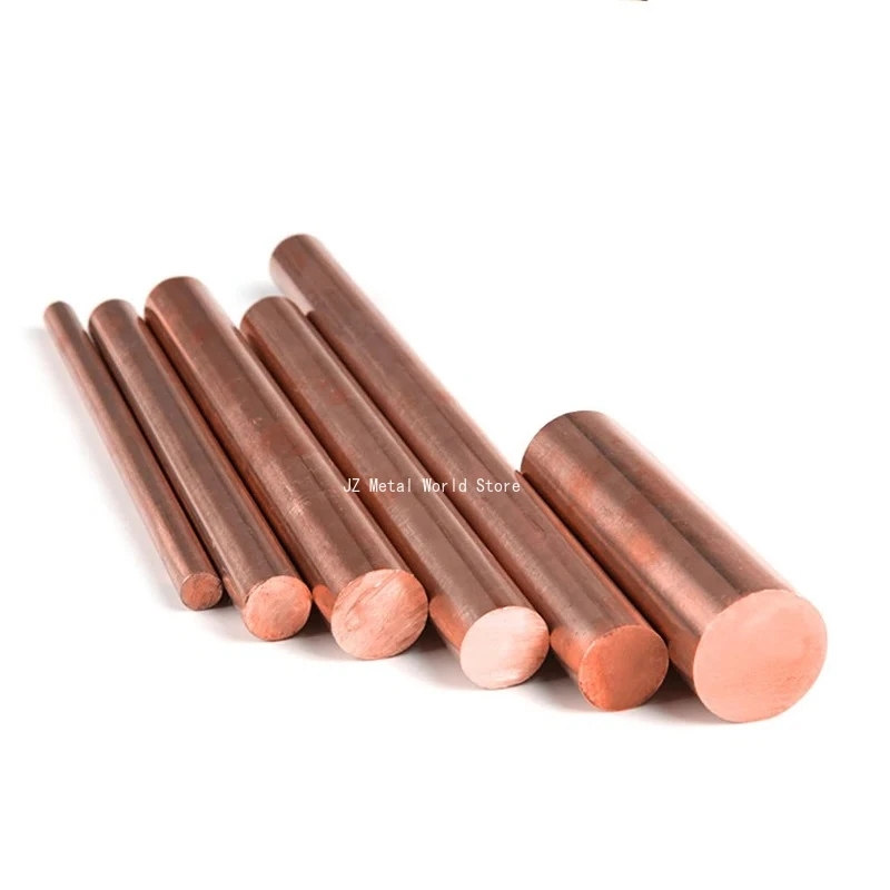 Diameter 2-90mm T2 Copper Round Rod Bar Red Copper Rod CNC Tool Parts