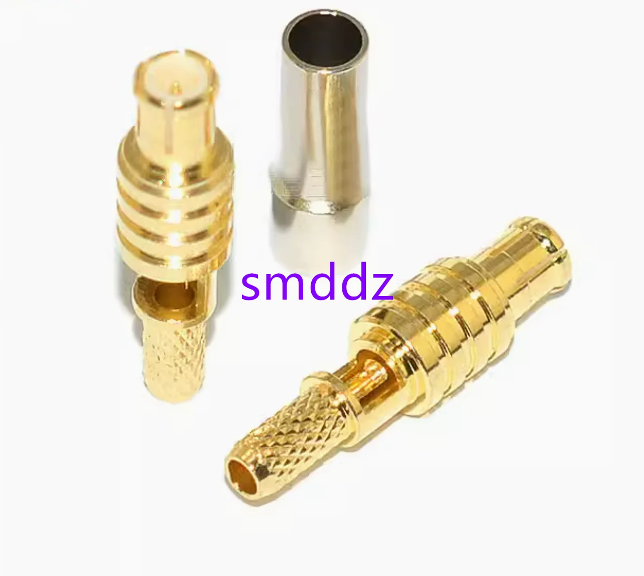 20pcs   Antenna base solder pad RF connector connector MCX-J-1.5 male window wiring (all copper gold-plated)