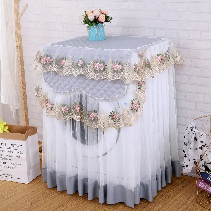 2025 الدانتيل طبل غطاء الغسالة غطاء غبار الغسالة الأوتوماتيكية ديكور المنزل العالمي جميل حديث وبسيط #3