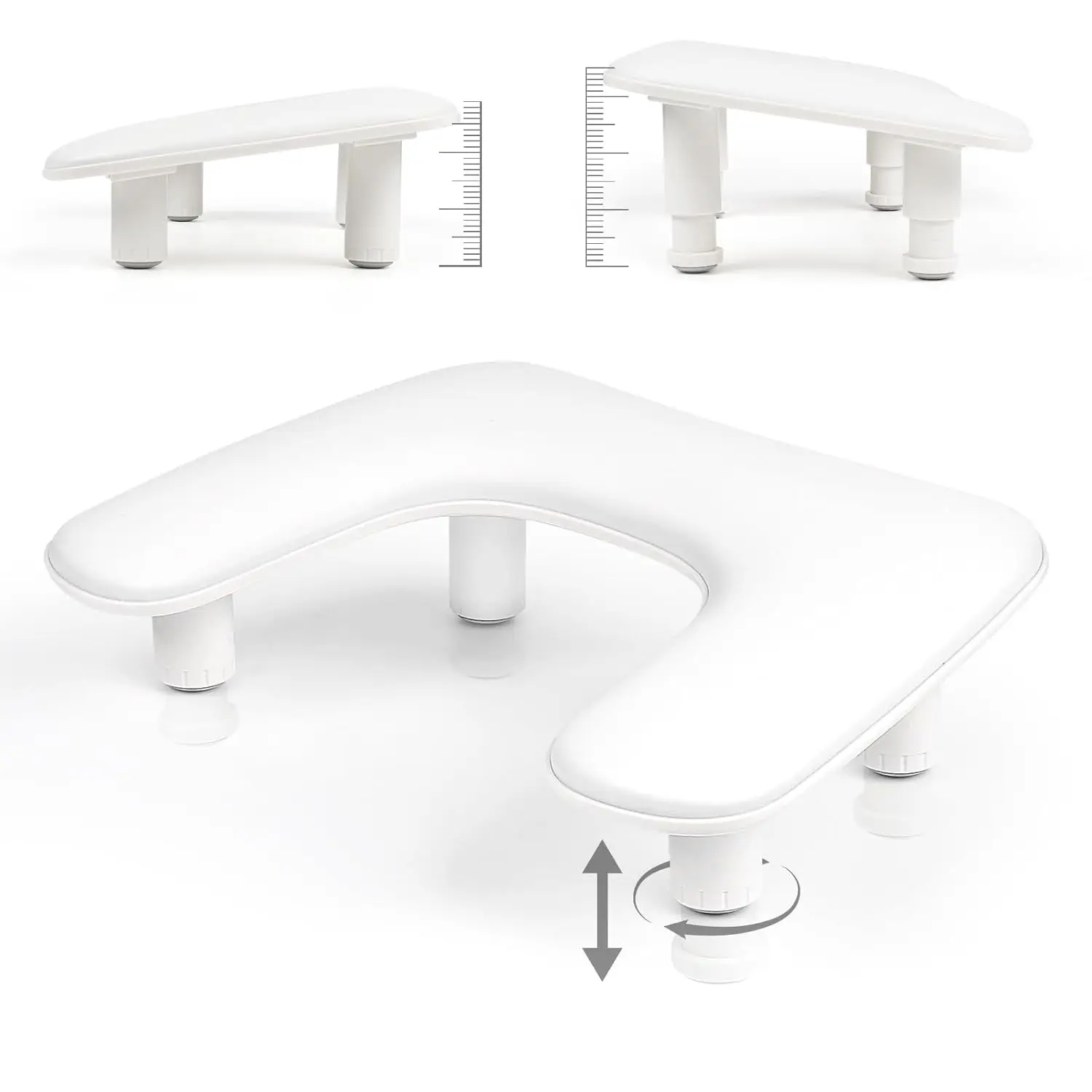 

Nail Art Hand Pillow Stand - Portable Tilted Cushion for Manicure & Nail Art, Removable PU Leather Hand Rest with Stable Base