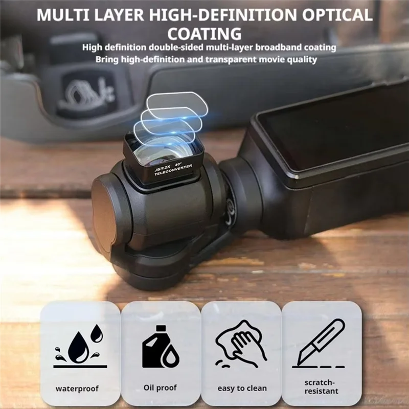 ABGN 마그네틱 2X 매크로 렌즈 텔레컨버터 Dji Osmo Pocket 3 카메라 멀티플라이어 렌즈 핸드헬드 짐벌 액세서리