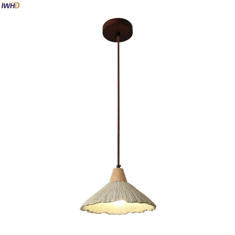 

IWHD Vintage Micro Cement LED Pendant Lights Loft Cafe Dining Living Room Decor Interior Lighting Hanging Lamp Lampara Luminaria
