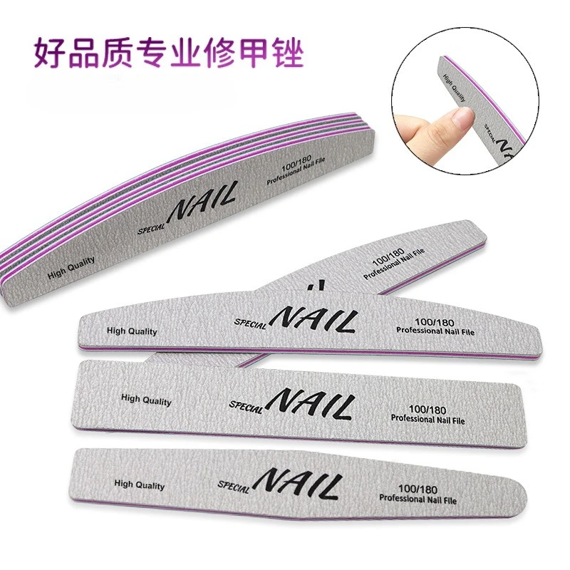 Manicurist Manicure Rubbing Strip Manicure Tool Sand Strip Rhombus Rubber Plate Nail File Trimming and Polishing Strip