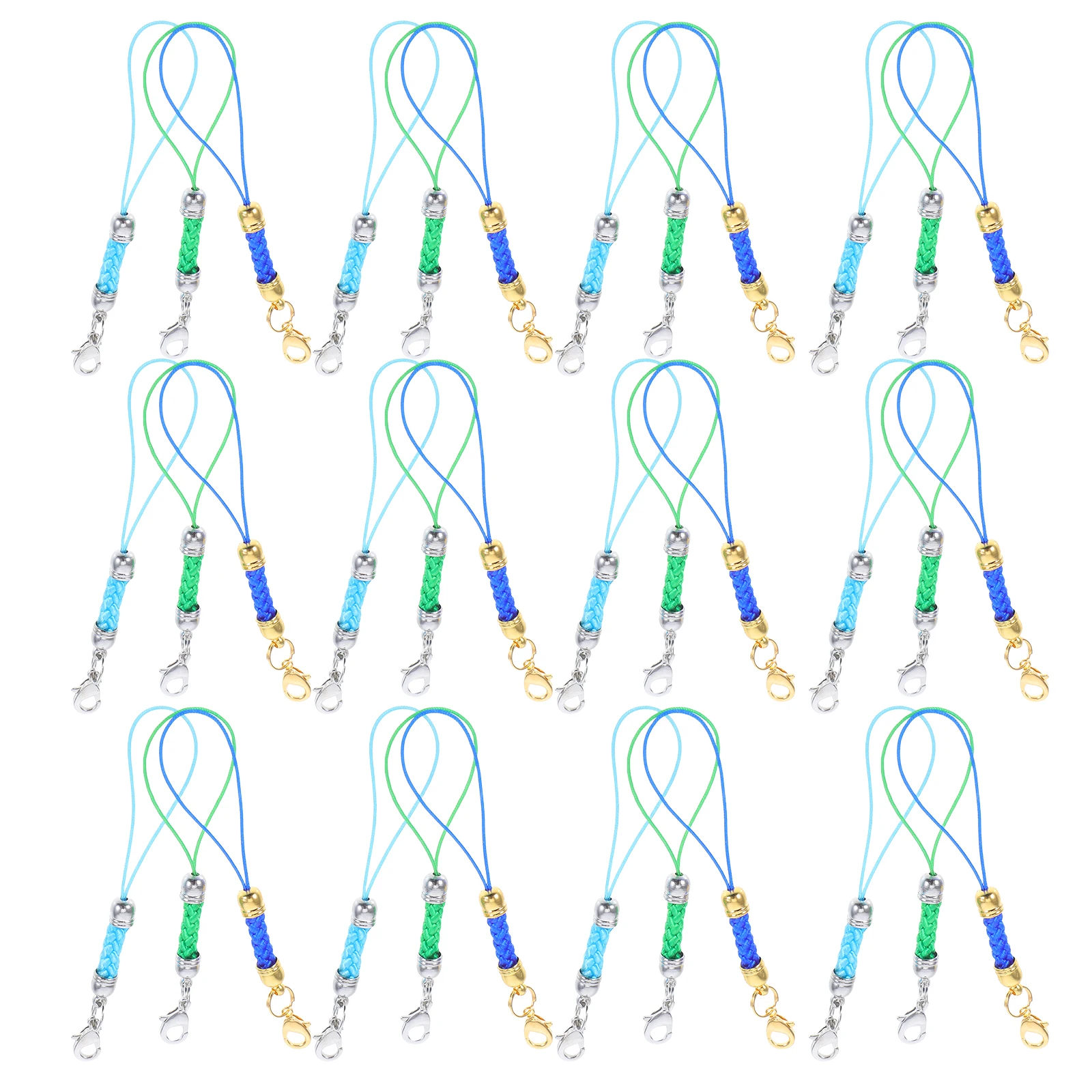 

30 Pcs Jewelry Rope Accessories Colorful Cellphone Straps Charm Wrist Hand Lanyard Clasp Lariat Cord Diy Chain