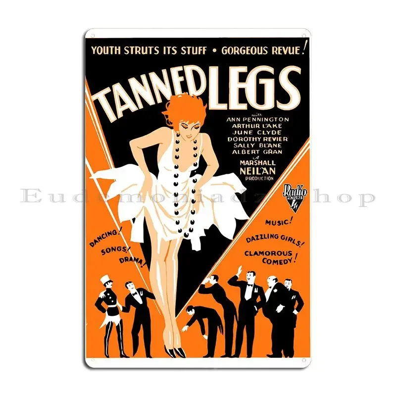 Tanned Legs Metal Plaque Poster Wall Cave Iron Party Club Wall Decor Wall Mural Tin Sign Poster