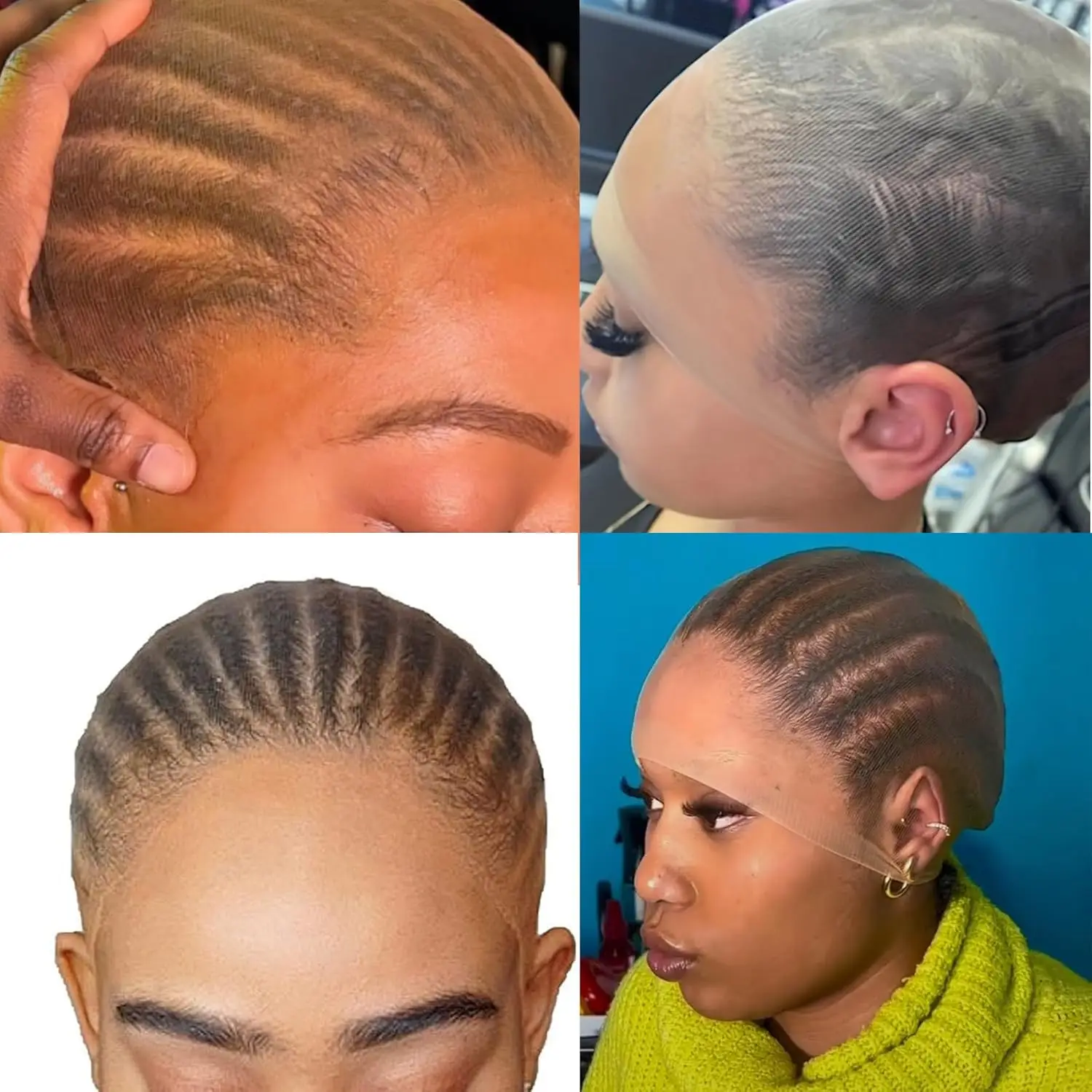 Venta al por mayor, gorro de peluca HD para mujer, gorros invisibles ultrafinos y elásticos para pelucas delanteras de encaje, gorro de peluca transparente, gorro fino de nailon