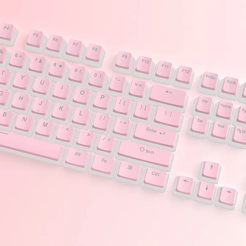 PBT Pudding Keycap 131 Keys Two Color Lnjection OEM Height Profile Translucent Gamer Mechanical Keyboard Keycaps for Cherry MX