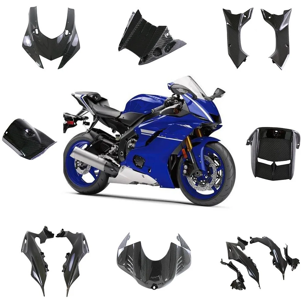 Carbon Fiber Fairing Fenders Panels Cover Kits for YAMAHA YZF-R6 2017-2021 Retrofit Parts Motorcycle Accessories