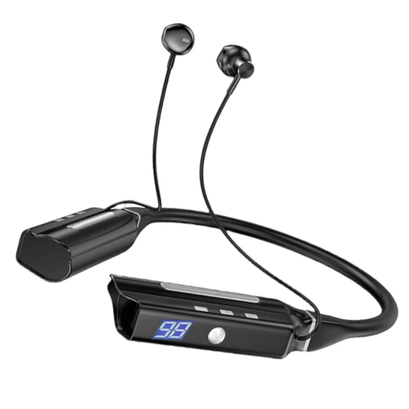 Advanced Bluetooth-compatible 5.2 Sports Neckband Earphones With Powerful Bass for Active Lifestyles and Music Enthusiasts