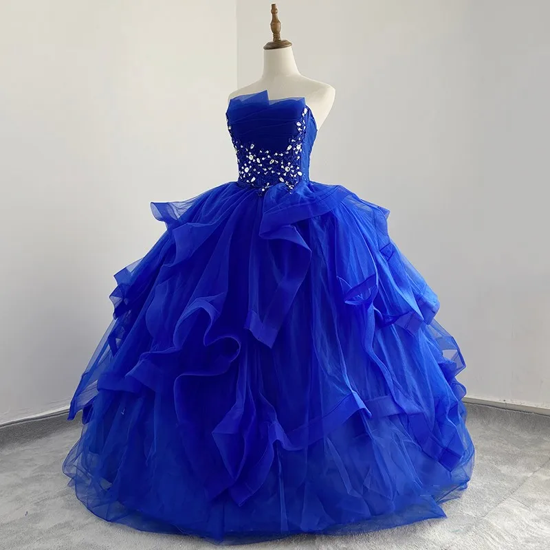 Strapless Party Dresses 15 Quinceanera Dresses 2024 Classic Luxury Ball Gown 11 Colors Prom Dress Quinceanera Gown Customized