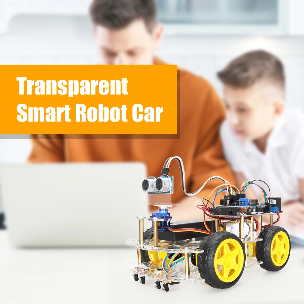 Starter Complete Smart Automation Robot Car Kit for Arduino Programming DIY Fun Robotics Educational Kits for STEM Learning Set