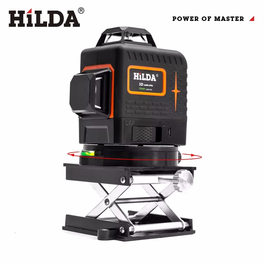HILDA Adjustable Lift Stand For Laser Level 360-Degree Rotation Router Lift Table Adjustable Height Laser Level Lifting