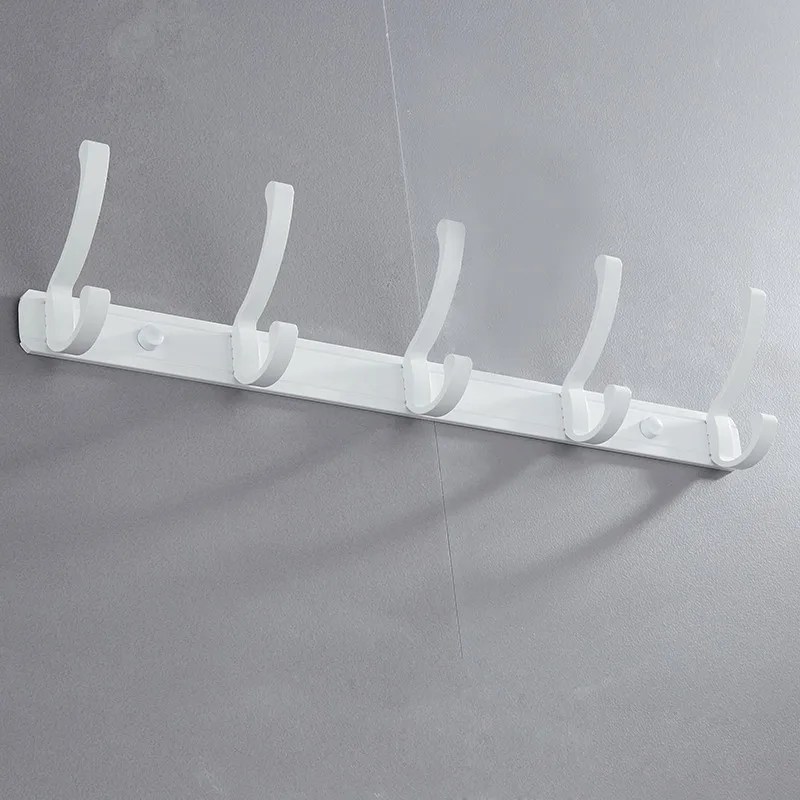 White bathroom robe hooks,Aluminum Alloy coat racks,clothes hooks bathroom hardware accessories kitchen hangers