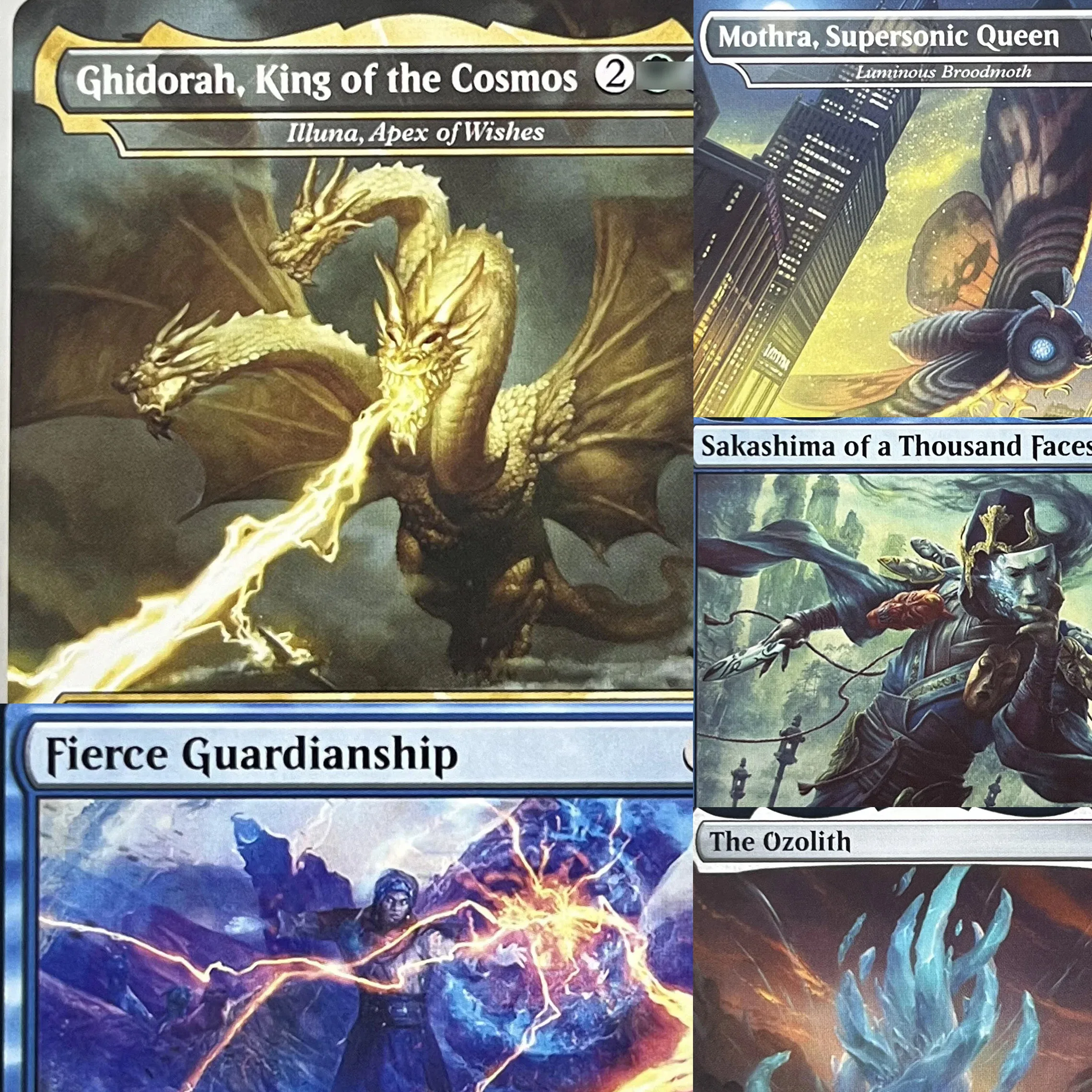 IKO CMR HOLO13-I02 Tcg прокси волшебные карты lluna, Apex of Wishes The Ozolith Luminous Broodmoth Rhystic Study собрание