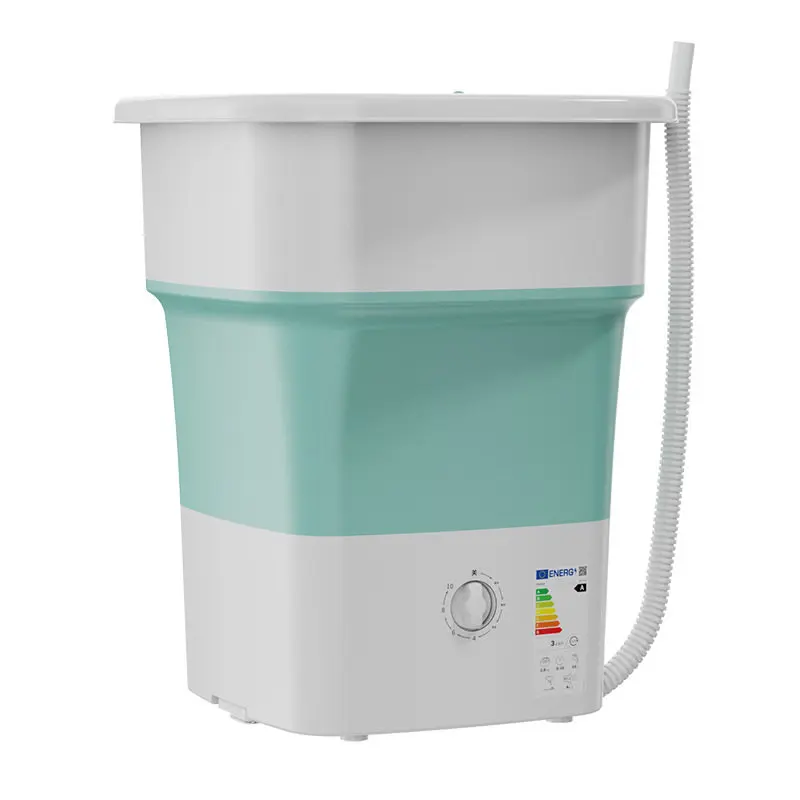 52L Foldable Washing Machine - 110V/220V Portable Washer & Spin Dryer for Bed Sheets & Clothes