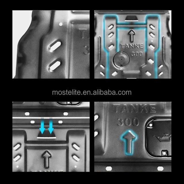 แผ่นกันกระแทกใต้ท้องรถยนต์ ผลิตจากเหล็กแมงกานีสหนา สำหรับ GWM Tank 300