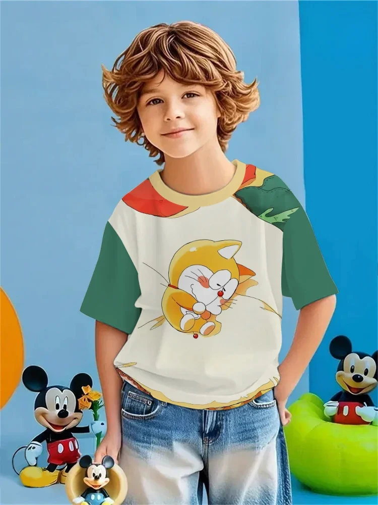 عبقور شخصية الاطفال تي شيرت قصير الأكمام تي شيرت للبنين بنات الذين تتراوح أعمارهم بين 3-14 ملابس يومية غير رسمية الصيف الأطفال الموضة #3
