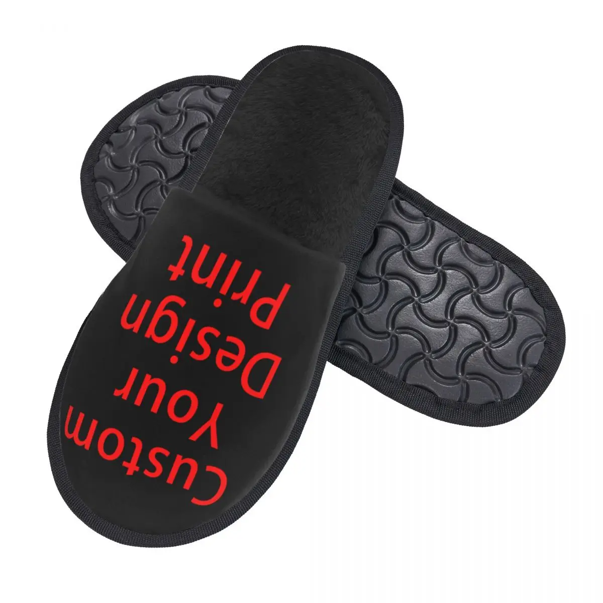 Custom Custom Your Design Memory Foam Slippers Women Cozy Warm Customized Logo Printed House Slippers