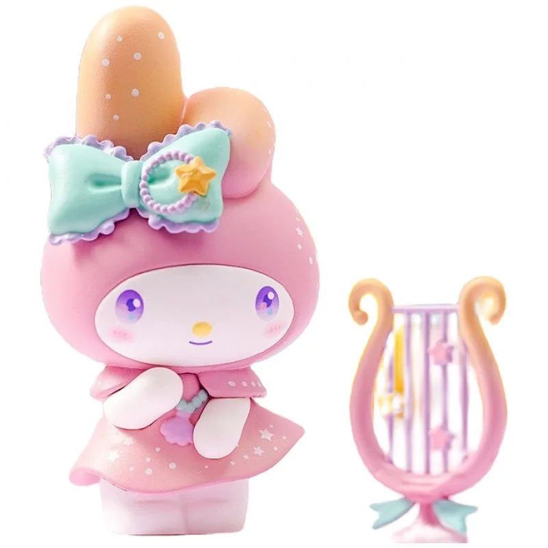 Sanrio Kawaii Hello Kitty Melody Cinnamoroll Dream Series caja ciega hecha a mano Kulomi adorno de escritorio regalos de cumpleaños