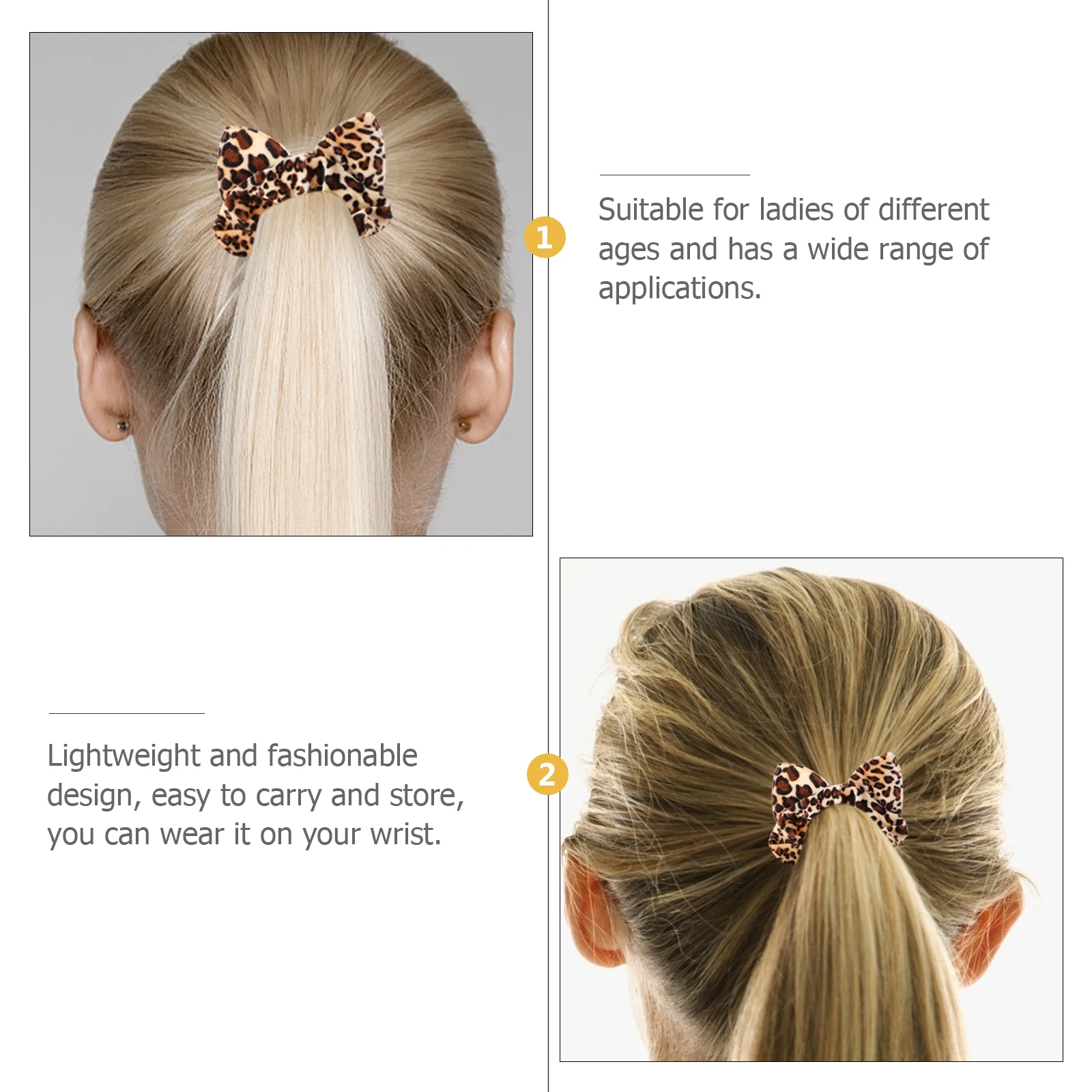 

6 Pcs Leopard Hair Tie Accessories Woman Ropes and Ties for Strings Bands Women Cheetah Scrunchie Girl