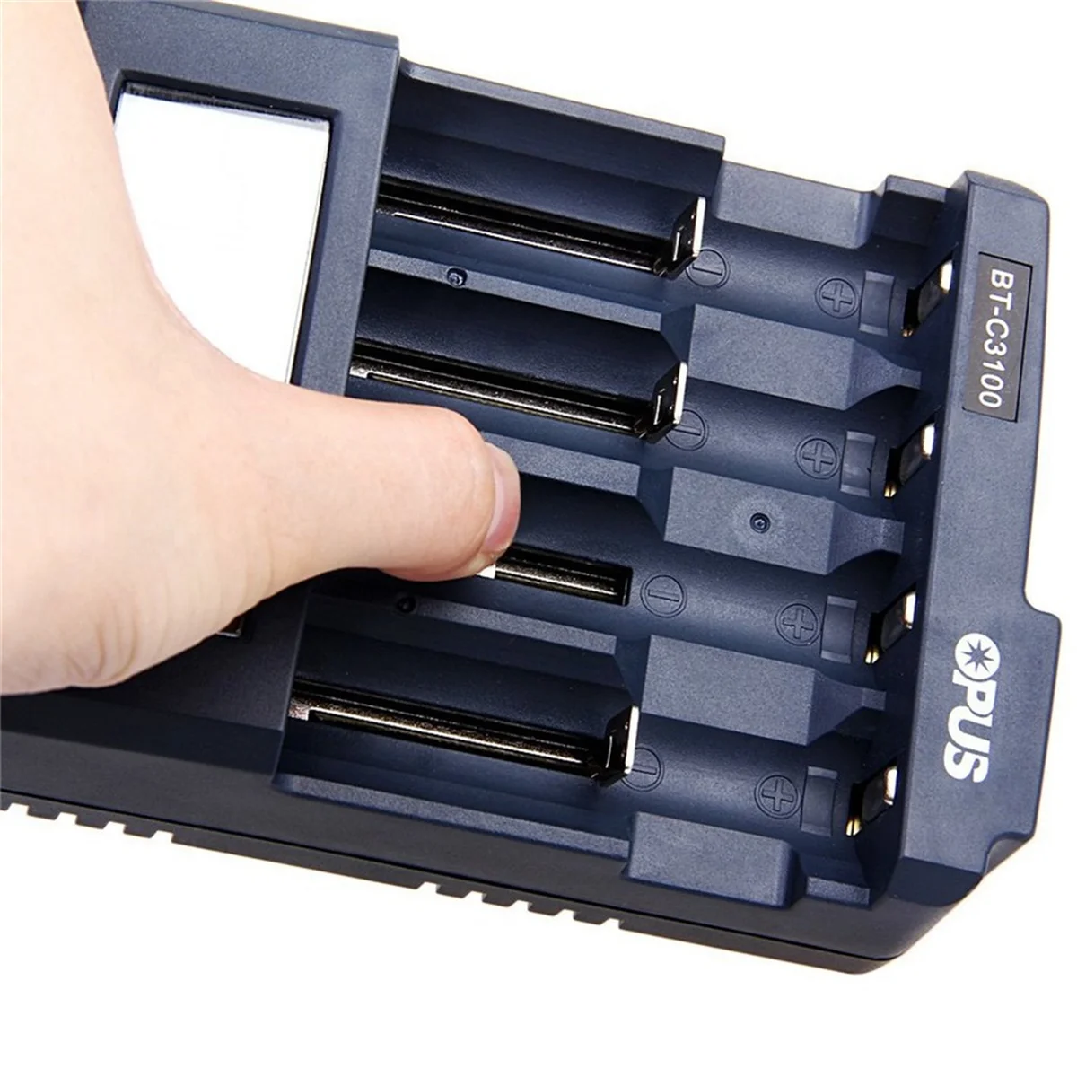 AT87-BT-C3100 4 Slots Smart Universal Battery Charger Adapter for Rechargeable Li-Ion Batteries US PLUG