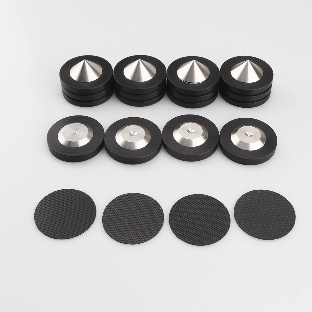 39mm 49mm*12mm 304 Stainless Steel Graphite Speaker AMP Isolation Spike Pad Preamp DAC LP CD Mat Floor Base HIFI AUDIO DIY 4PCS