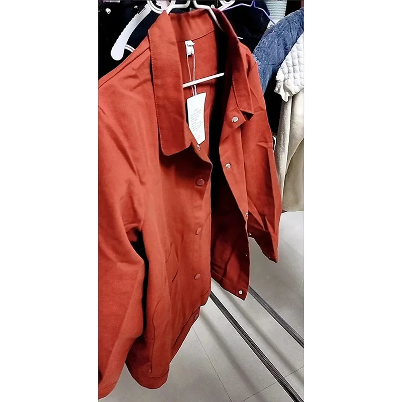 

2025 New Coat Loose Cotton Large Size Jacket Long Sleeve Women Spring Autumn Lapel Frock Shirt Thin Outerwear Female Fashion Top