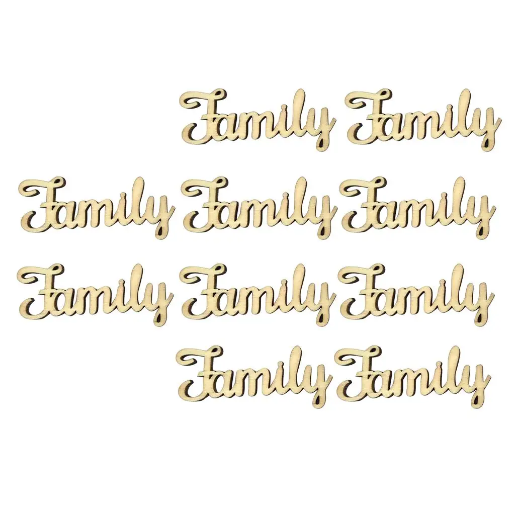 Unfinished Wooden Alphabet Letter Cutouts for Craft DIY Wood Embellishments Family Decorations and Learning Activities